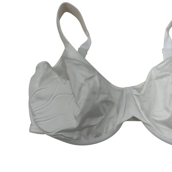 Bali Womens White Underwire Minimizer Bra 42DD Unlined Full Coverage - Picture 2 of 11